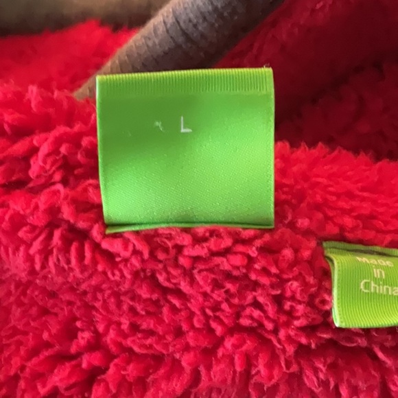 Hugo Boss Red and Gray Zip Up hoodie Sherpa lined - Picture 9 of 10